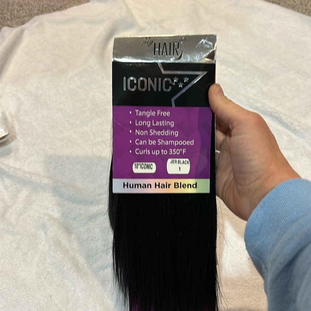NWT 10” My Hair Human Hair Blend